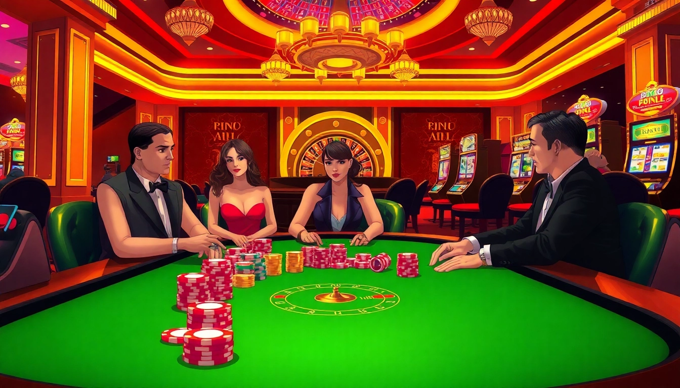 Experience the thrill of the rr88 vip lounge, where high-stakes poker and luxury collide in a vibrant casino setting.