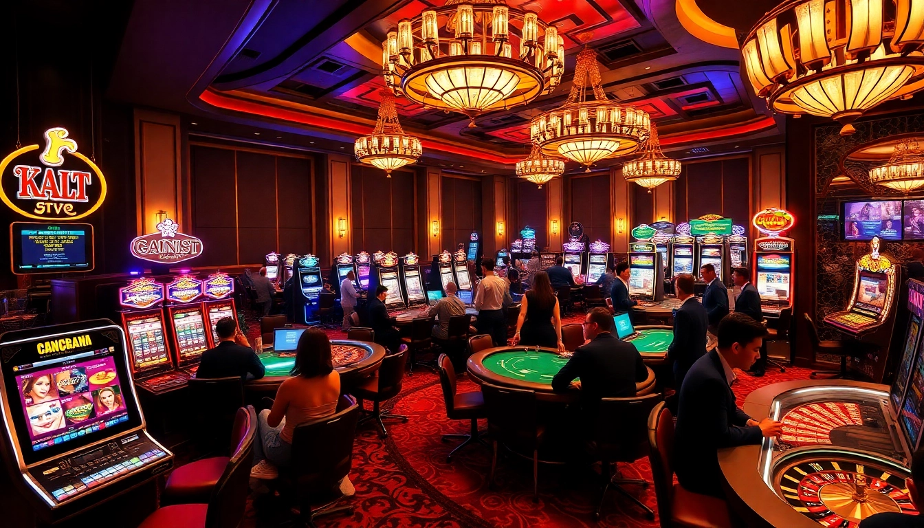 Casino players enjoying games while connecting through chat +18 for an interactive gambling experience.